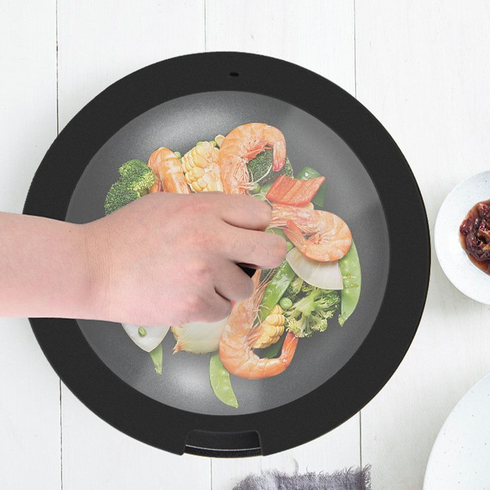 Sleek Black White Silicone Lids Available in Size Range of 18cm to 26cm B 20CM - Image 4
