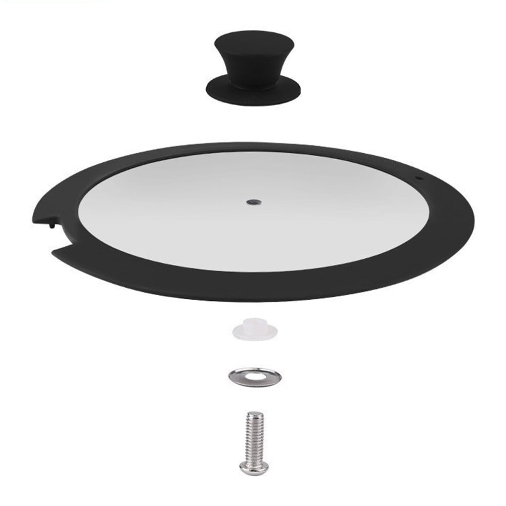 Sleek Black White Silicone Lids Available in Size Range of 18cm to 26cm B 20CM - Image 8