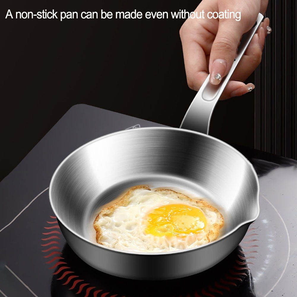 Compact Stainless Steel Sauce Pan Mini Egg Skillet for Easy Cooking and Pouring Suitable for Gas and Induction Stoves S - Image 6