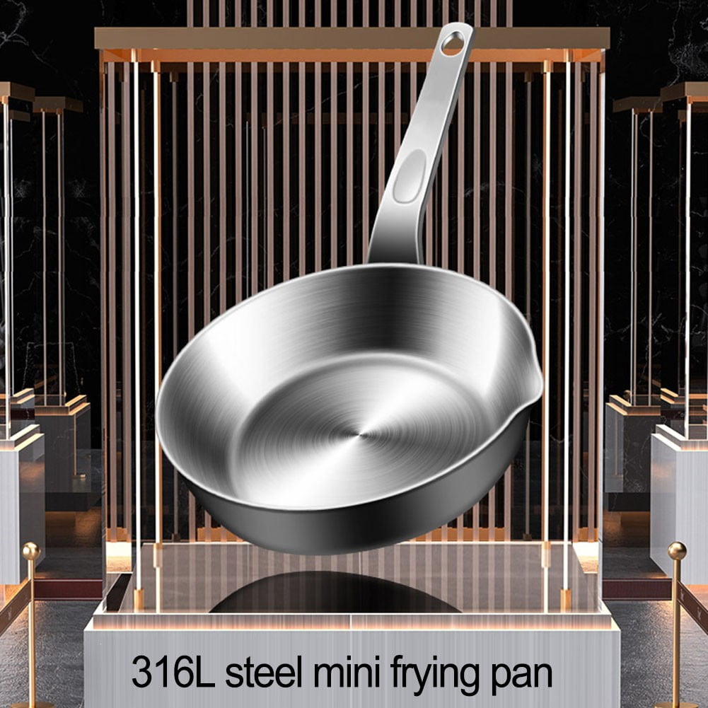 Compact Stainless Steel Sauce Pan Mini Egg Skillet for Easy Cooking and Pouring Suitable for Gas and Induction Stoves S - Image 7