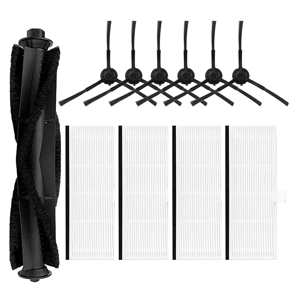 Luolandi Filter Side Brush Roller Brush For IHome Self Empty Robot Vacuum Cleaner IHRV6 IHRV14 Home Appliance Parts \ufeffhousehold Cleaning A - Image 1
