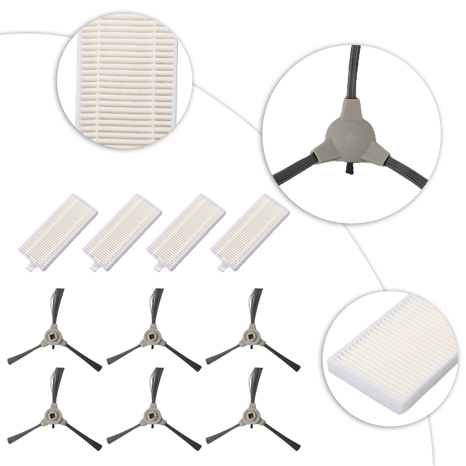 Replacement Side Brush Filter for ROPVACNIC A1 Robot Vacuum Cleaner Accessories A - Image 4