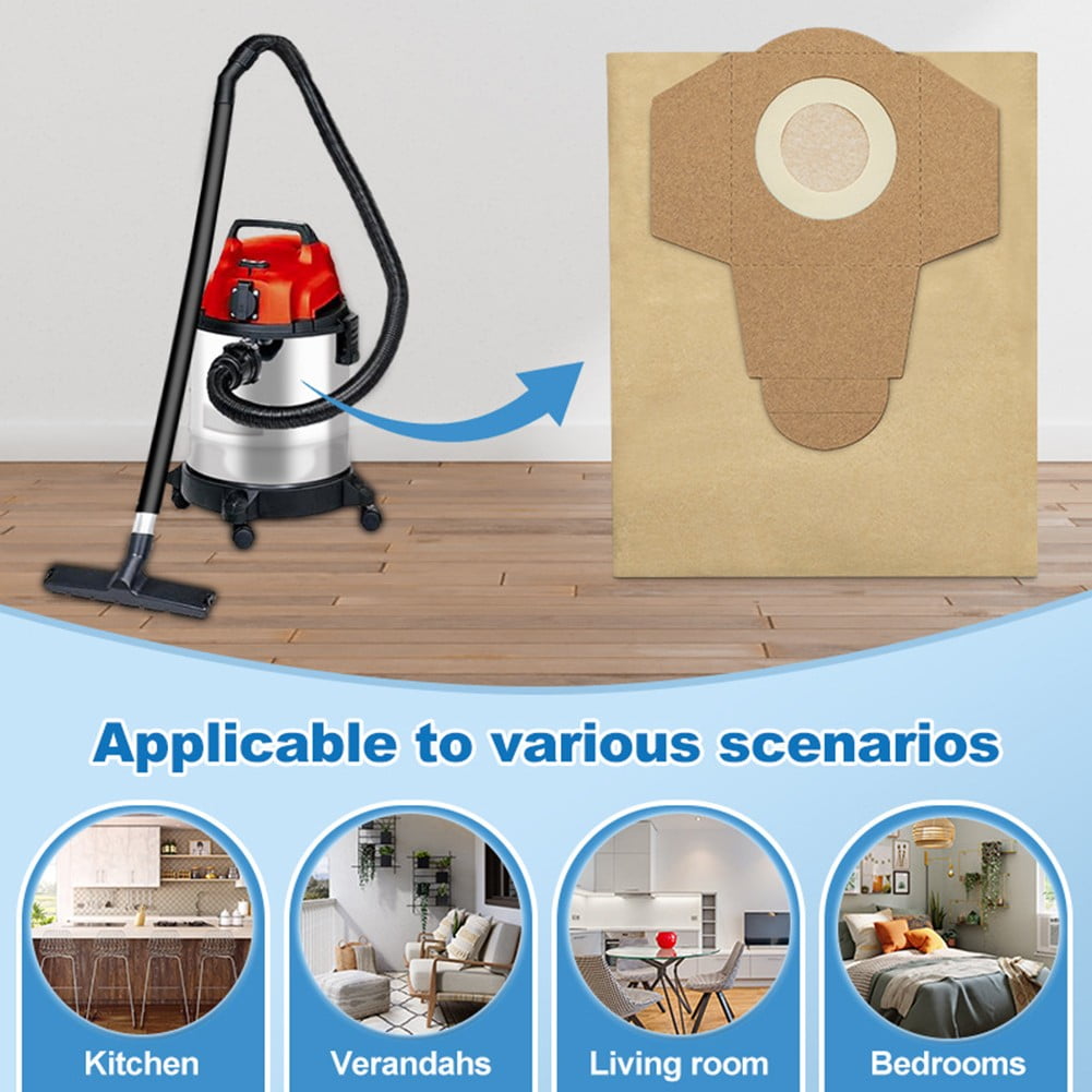 5PC Wet/dry Acuum Cleaner 20L Paper Bag Dust Collection Bag For Einhell TVC18/20 For Einhell BT-VC1250S TC-VC 18/20 Li S-Solo - Image 5