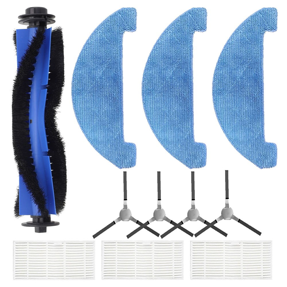 Complete Set of Replacement Accessories for Loorow AT800 3In1 Robot Vacuum Includes Brushes and Mop Pads for Effective Cleaning - Image 5