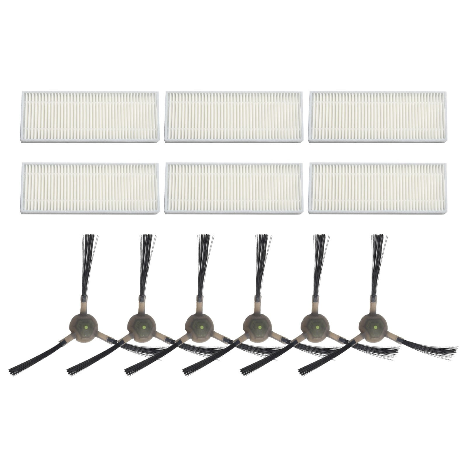 Upgrade Your Cleaning Experience with Replacement Filters and Side Brushes for EICOBOT R20 Robot Vacuum Cleaner - Image 1