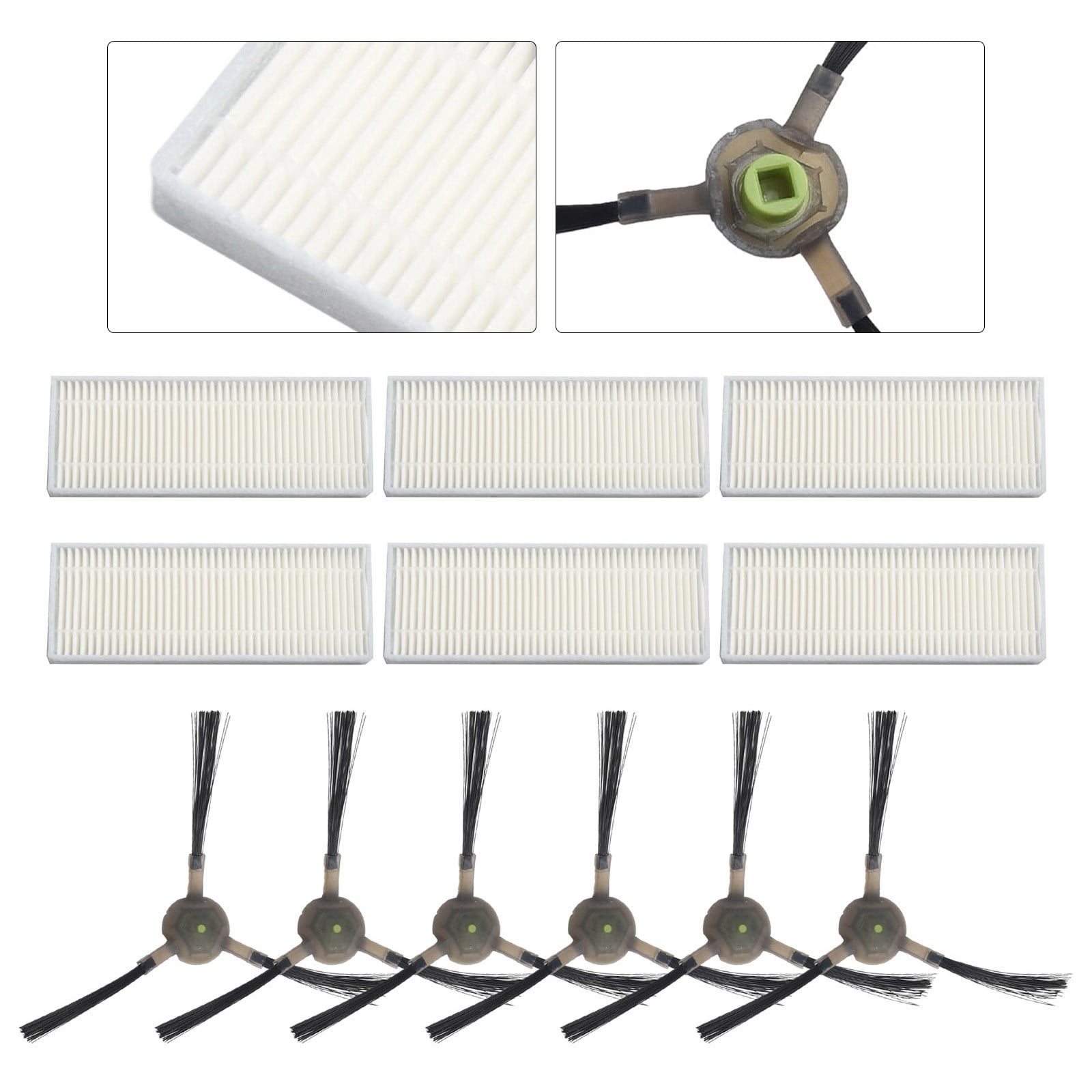 Upgrade Your Cleaning Experience with Replacement Filters and Side Brushes for EICOBOT R20 Robot Vacuum Cleaner - Image 4