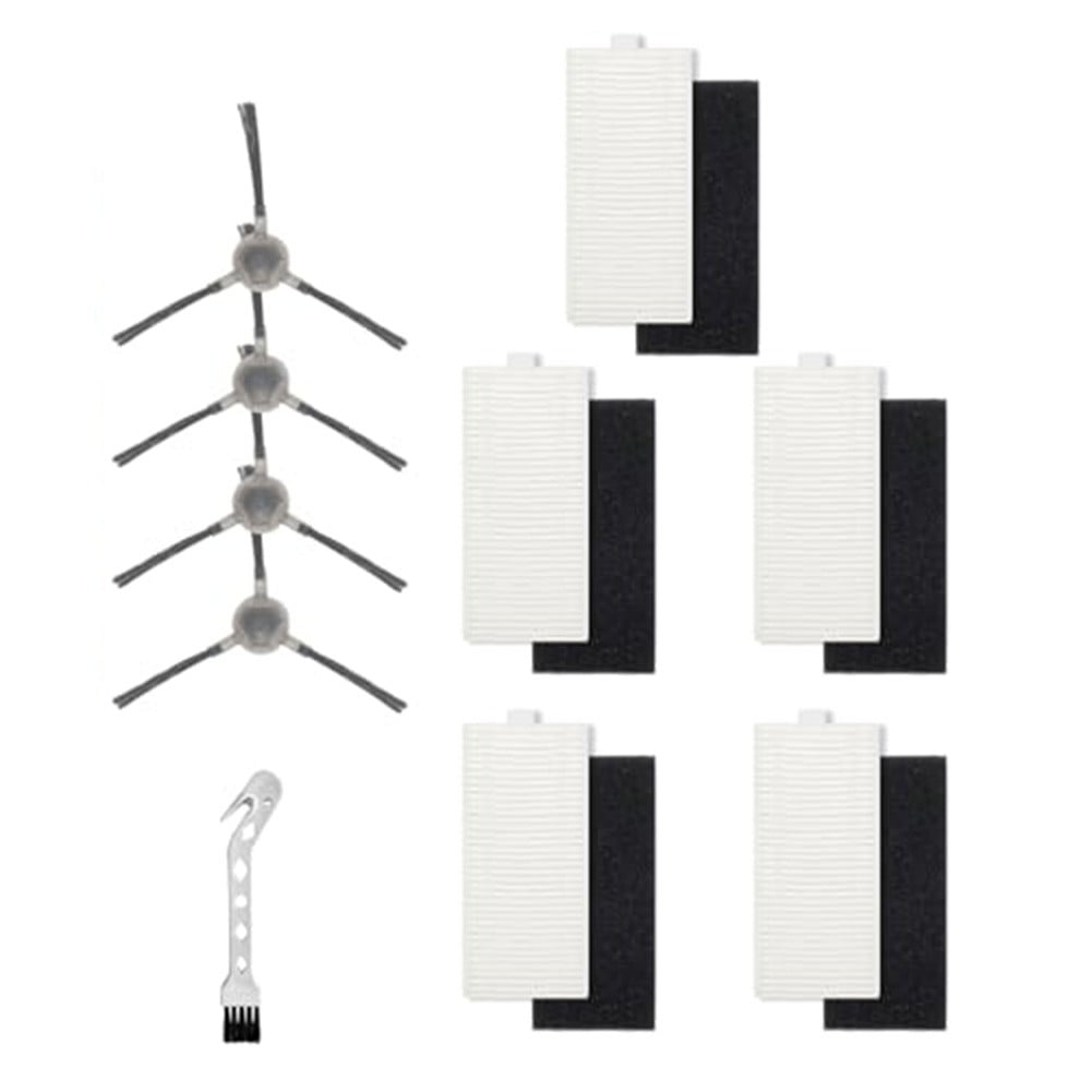 5pcs Filters With 4pcs Side Brush For Lefant M1/M2 Pro Robot Vacuum Cleaner Cleaning Brush Replacement Cleaning Tools Parts - Image 2