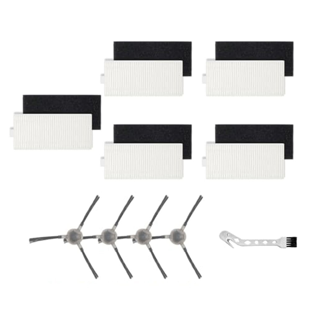 5pcs Filters With 4pcs Side Brush For Lefant M1/M2 Pro Robot Vacuum Cleaner Cleaning Brush Replacement Cleaning Tools Parts - Image 3