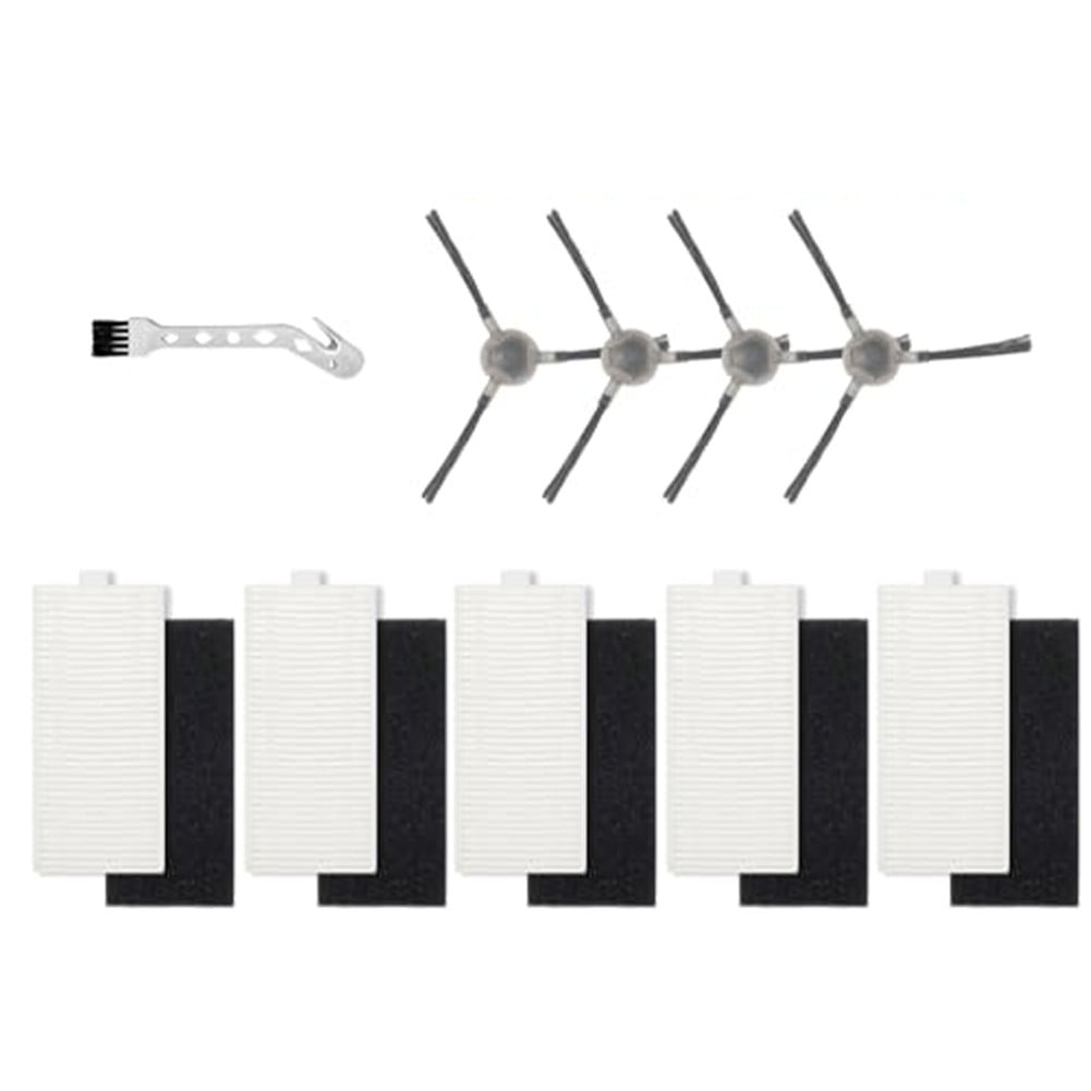 5pcs Filters With 4pcs Side Brush For Lefant M1/M2 Pro Robot Vacuum Cleaner Cleaning Brush Replacement Cleaning Tools Parts - Image 6