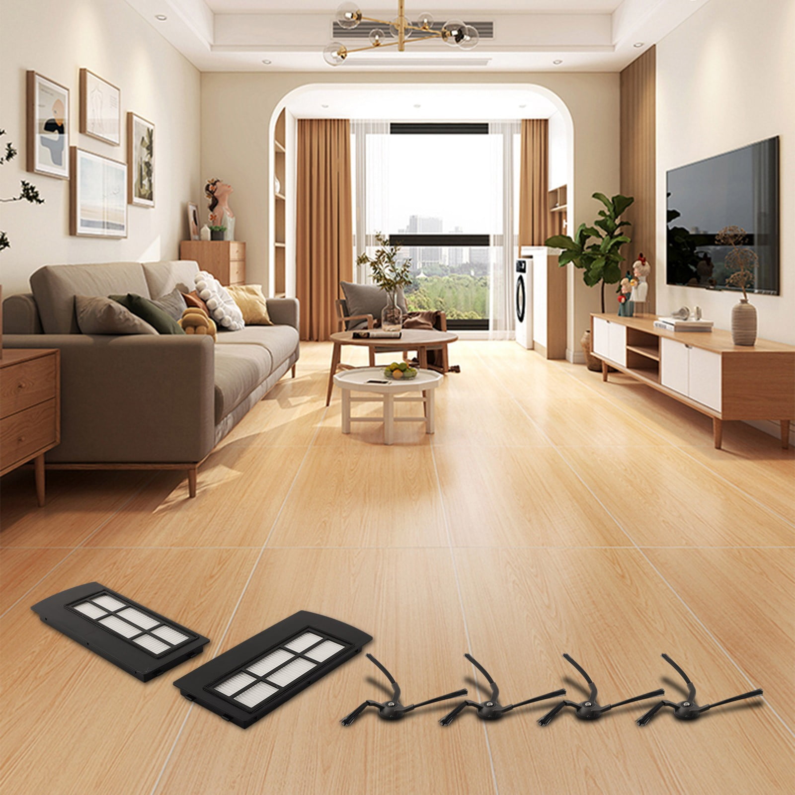 Long lasting Filters and Side Brushes Set for eufy Clean X9 Pro Vacuum Cleaner - Image 6