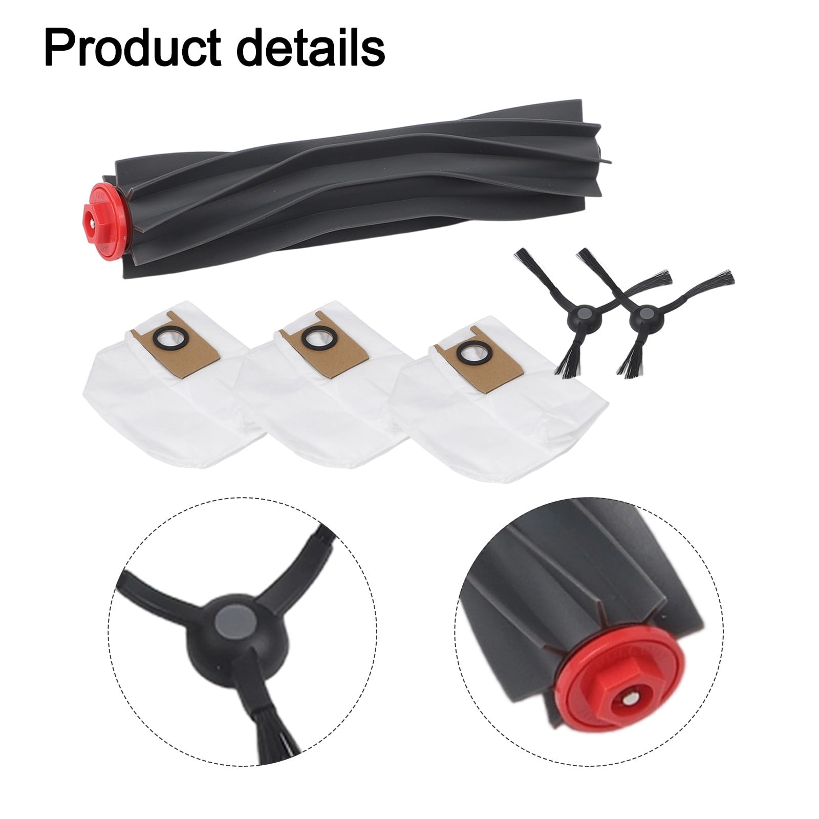 1 Set Main Roller Side Brush Dust Bags Kit Improving Air Quality For Eufy 3-in-1 E20 Robot Vacuum Cleaner Part Accessories - Image 4