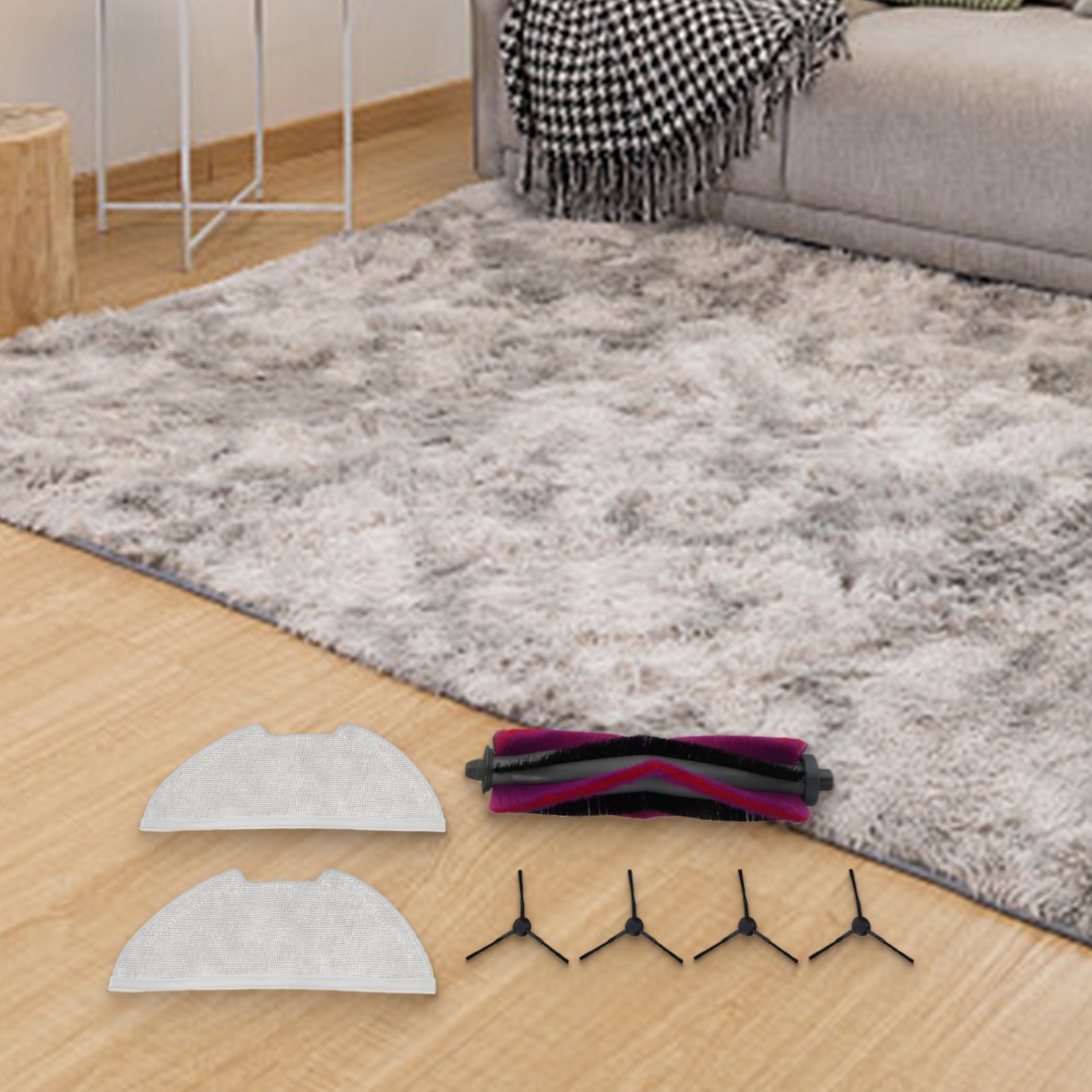 Main Roller Side Brush Mop Cloths Kit For Eureka E20 Plus Robot Vacuum Cleaner Home Appliance Parts Household Supplies - Image 7