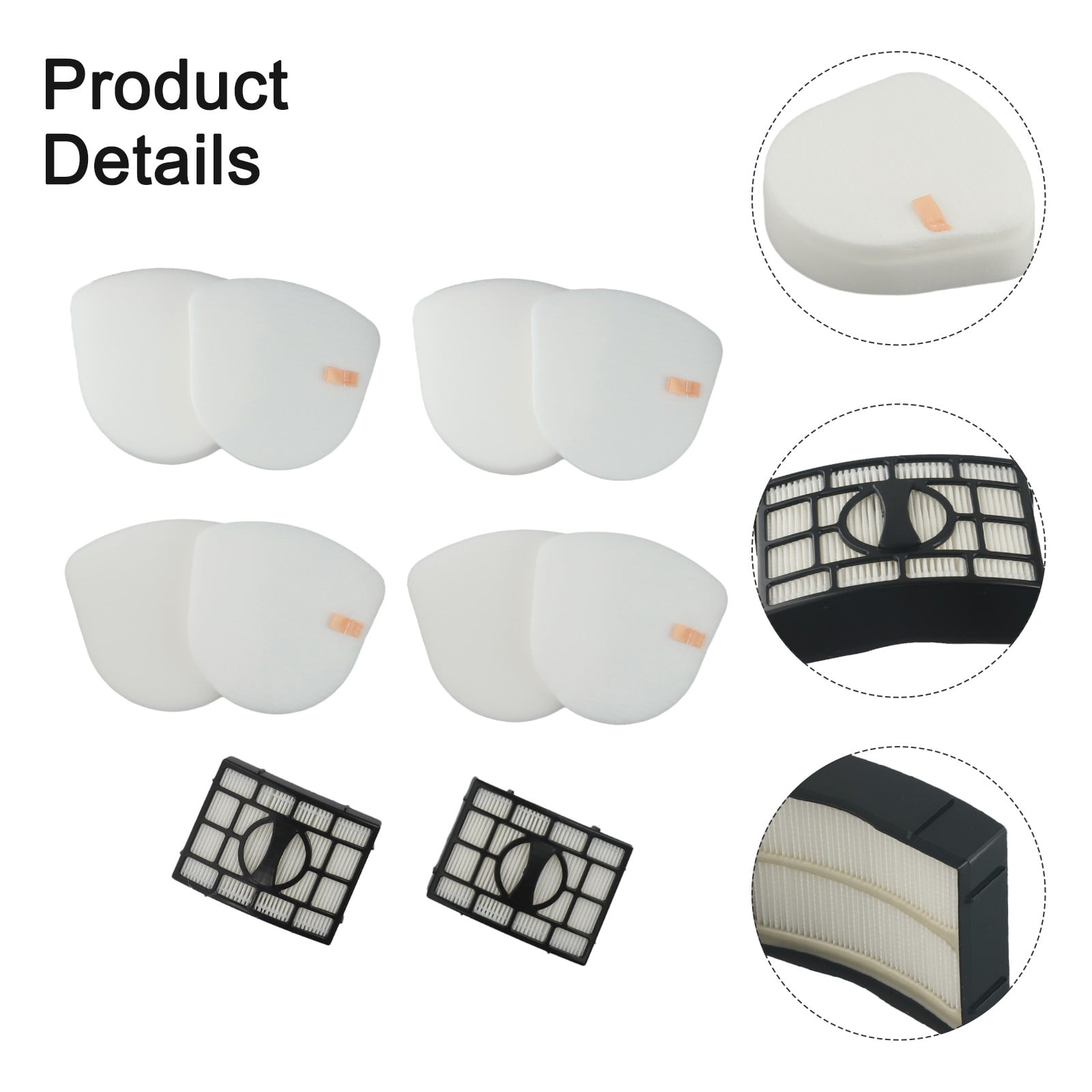 Replacement Filter Set for Shark Upright Vacuums Featuring Compatibility with Various Models Including CU530 and UV725 - Image 4