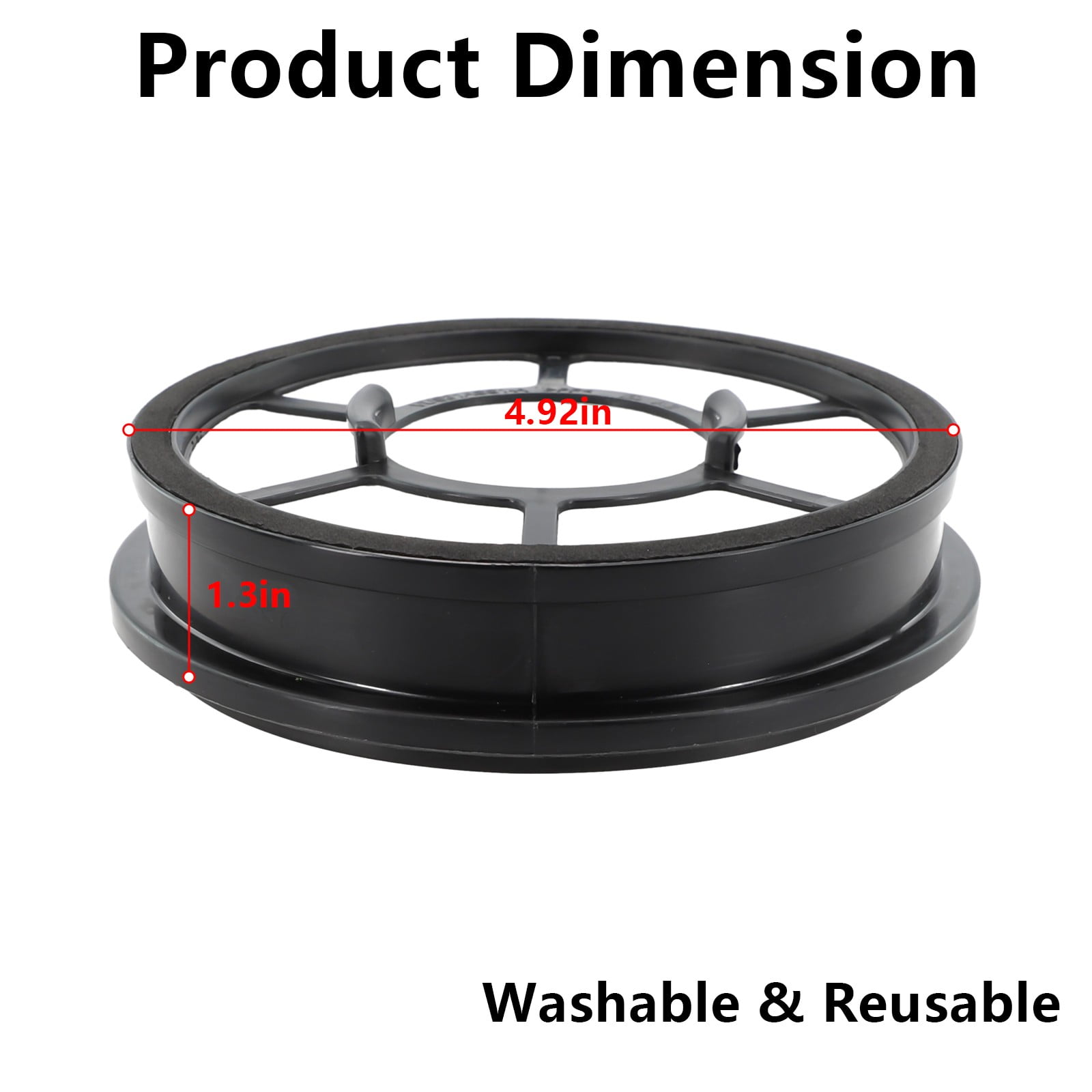 Luolandi Filter Replacement For Black & Decker Airswivel Vacuum Cleaner BDASV101,BDASV102,BDASV103,BDASV104,BDASL201,BDASL202,BDASP103 - Image 7