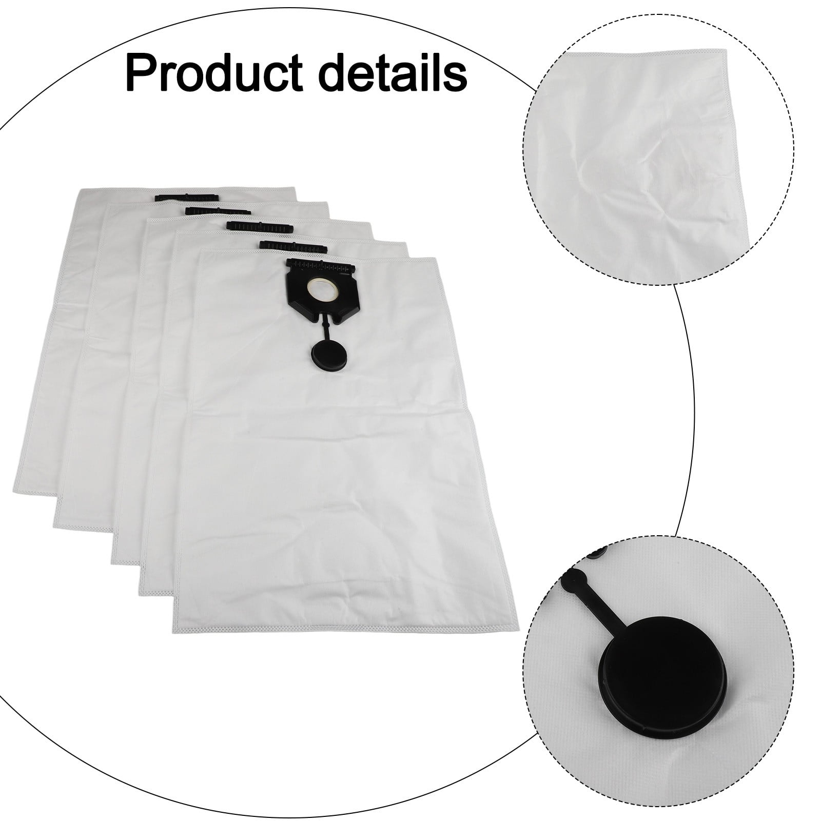 5PCS Vacuum Cleaner Bags Mproved Cleaning Efficiency Replacement For Karcher NT 40/1, NT 50/1 Tact 2.889-155.0 Vacuum Cleaner - Image 2