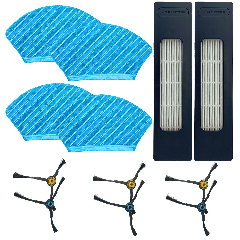 Main Brush Filters Side Brush Mop Cloth Kit For Fakir Robert R-S 770 Replacement Home Appliance Robot Sweeper Spare Part - Image 4