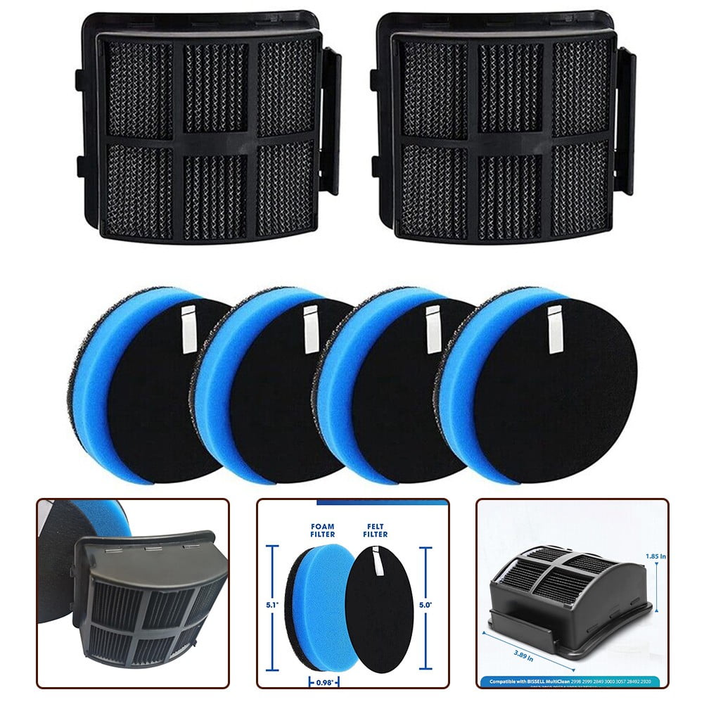 Filter Kit For Bissell 2998 2999 2849 3000 3057 2849 28524 1625641 Vacuum Cleaner Part Replacement Robot Sweeper Spare Accessor - Image 1