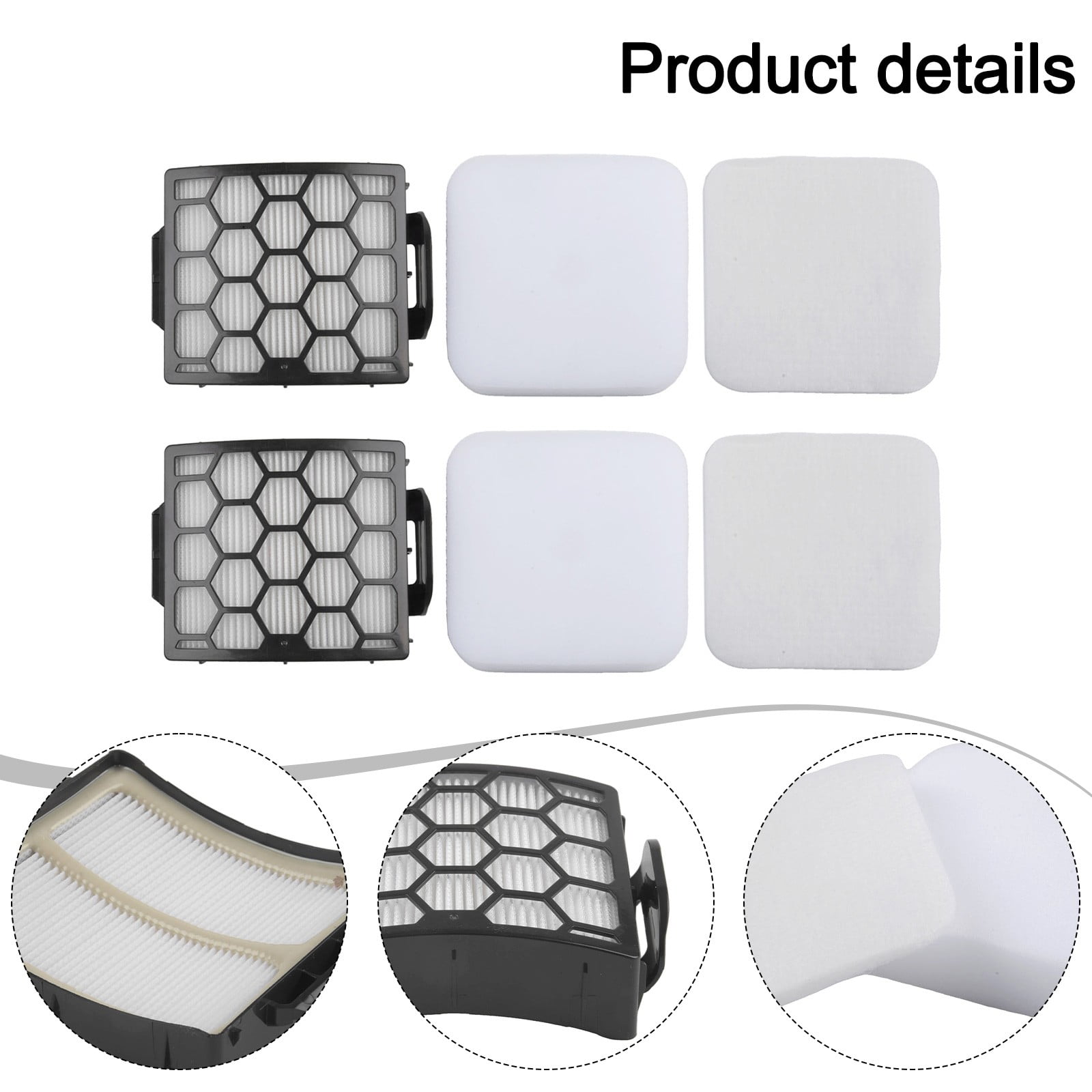 Foam Replacement Filter For Shark LA480WM UV850 UV900 UV900CCO LA492 LA481 LA481C LA481HGN LA481HBJ Part # XHF320 & XFFK602UKT - Image 7
