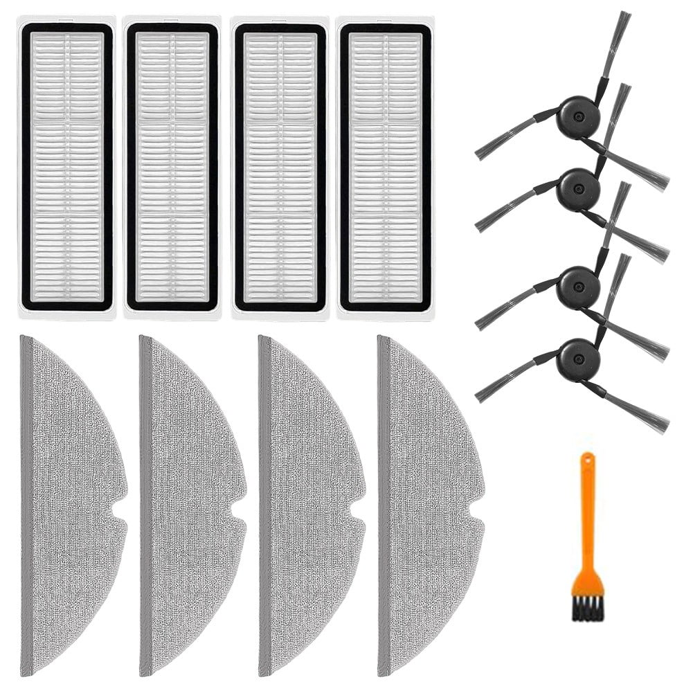 For DREAME D20 Plus Vacuum Side Brush Filter Mop Cloth Kit with Cleaning Brush - Image 1