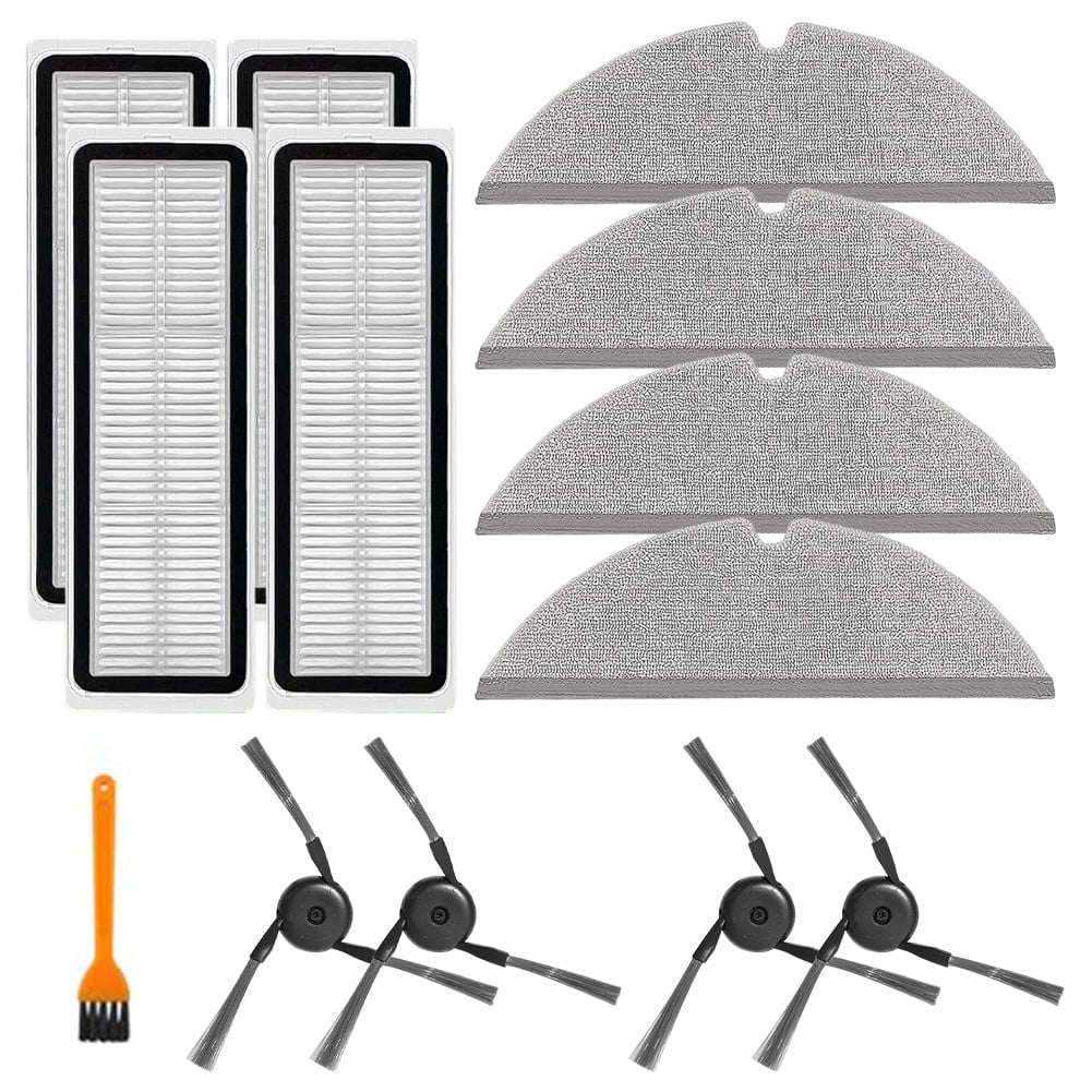 For DREAME D20 Plus Vacuum Side Brush Filter Mop Cloth Kit with Cleaning Brush - Image 6