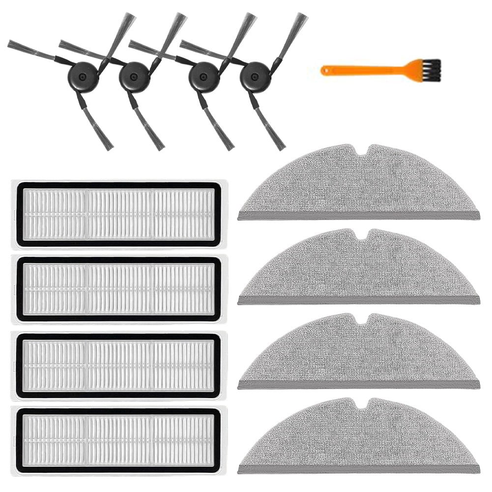 For DREAME D20 Plus Vacuum Side Brush Filter Mop Cloth Kit with Cleaning Brush - Image 7