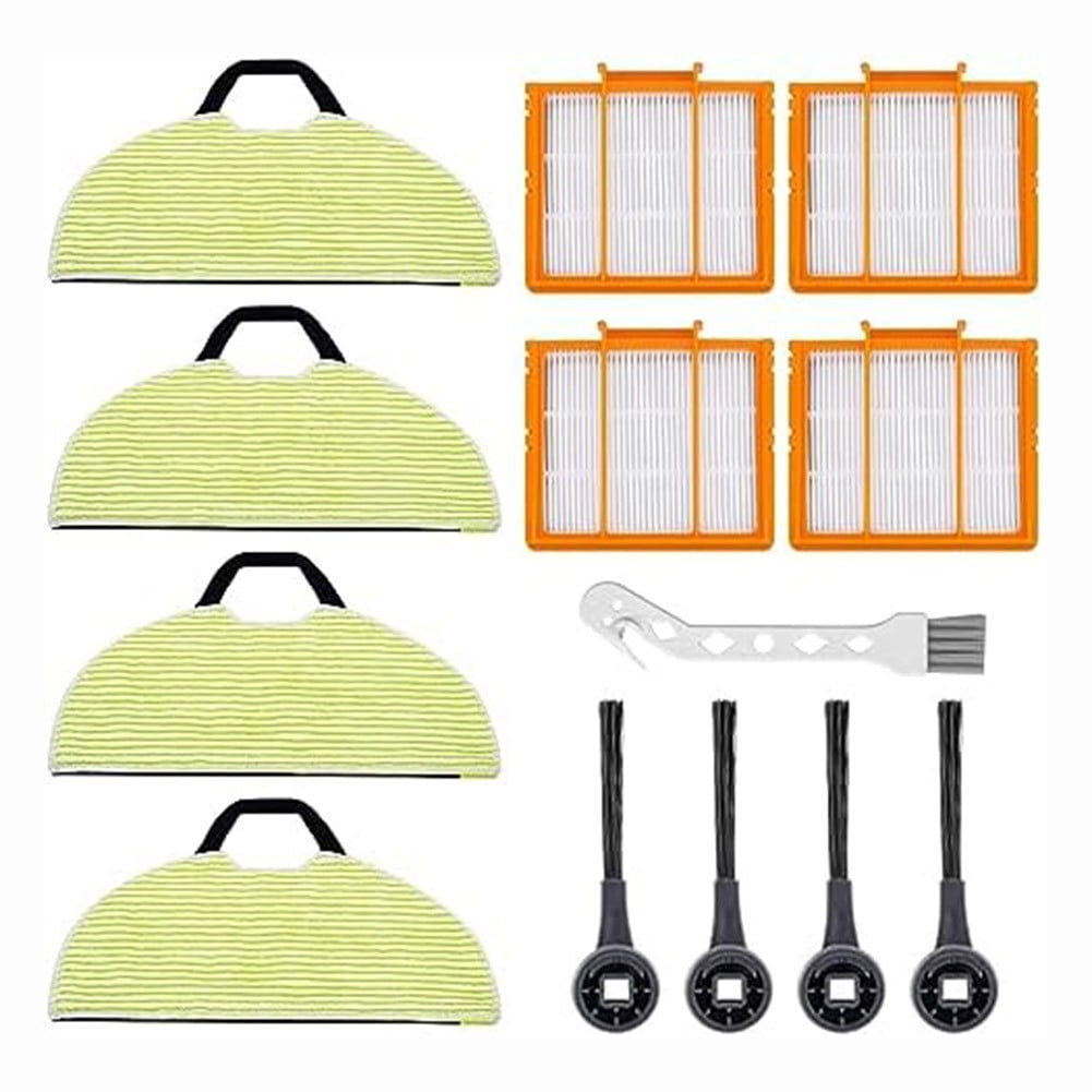 For Shark RV2610WA RV2620WA RV2410WD AV2610WA AI Ultra 2-in-1 Robot Vacuum Cleaner Filter Rag Side Brush Kit - Image 1