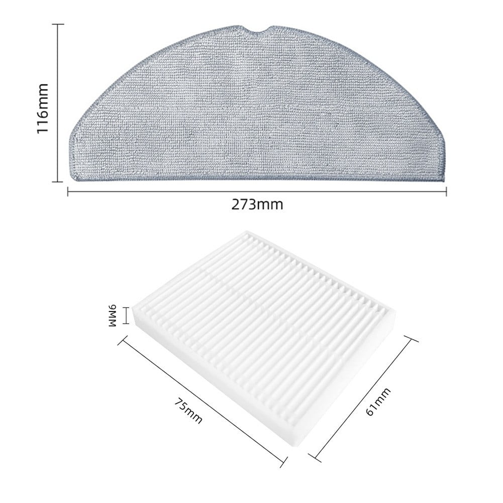 For Roborock For Q7 M5+ Replacement Accessory Set with Dust Bags and Brushes B - Image 3