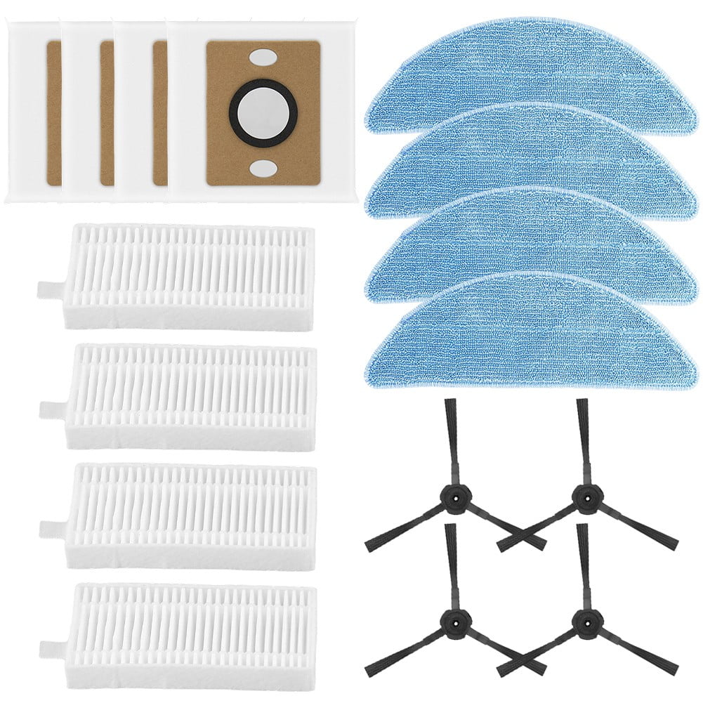 For ILIFE A12 Pro Self Emptying Robot Vacuum Cleaner Filter Mop Cloth Dust Bag Side Brush Kit Household Cleaning Accessories A - Image 1