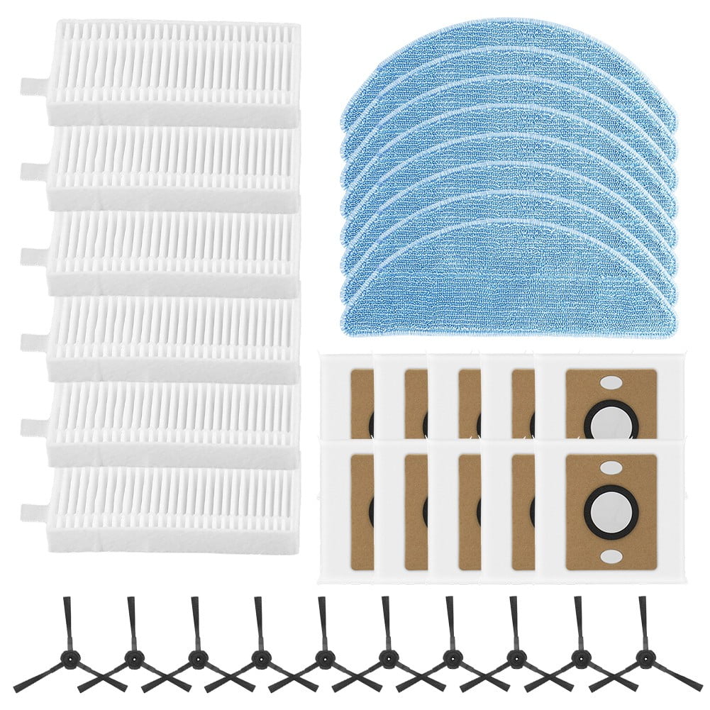 For ILIFE A12 Pro Self Emptying Robot Vacuum Cleaner Filter Mop Cloth Dust Bag Side Brush Kit Household Cleaning Accessories B - Image 1