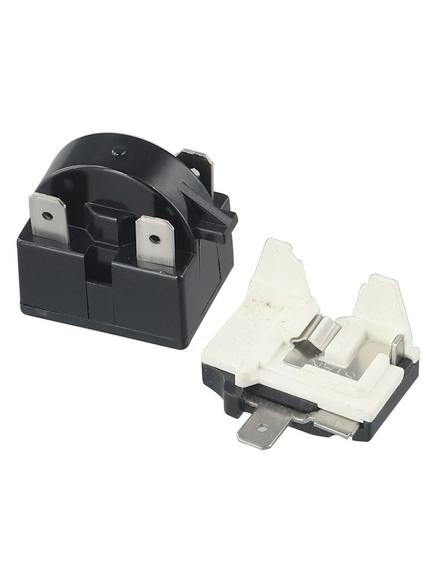 1 Set Refrigerator Ptc Starter Relay Replacement Compressor Overload Protector For Mini Fridges Coolers Easy To Install 3pin-12ohm+1/3HP - Image 3