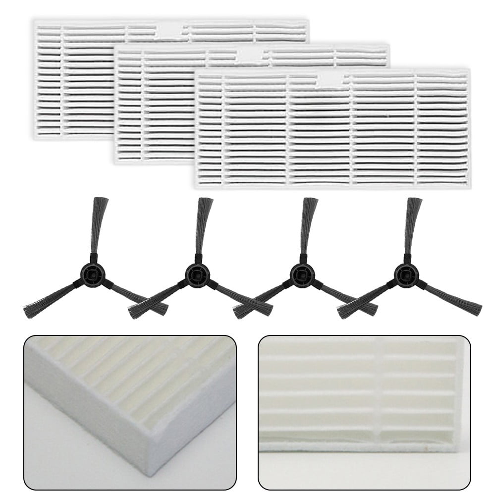 Side Brush and Filter Set Compatible with For GOOVI BR151 BR150 Vacuums - Image 1