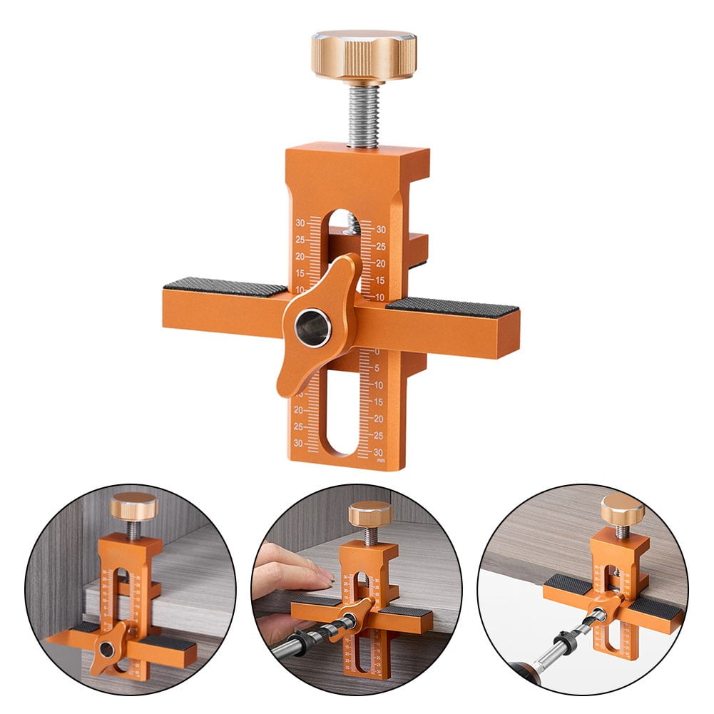 For Woodworking Cabinet Door Installation Mounting Jig Quick Positioning Panel Rebounding Device Drilling Hand Tool In Stock As Shown - Image 1