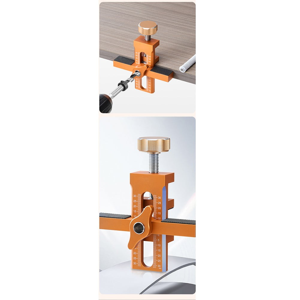 For Woodworking Cabinet Door Installation Mounting Jig Quick Positioning Panel Rebounding Device Drilling Hand Tool In Stock As Shown - Image 7