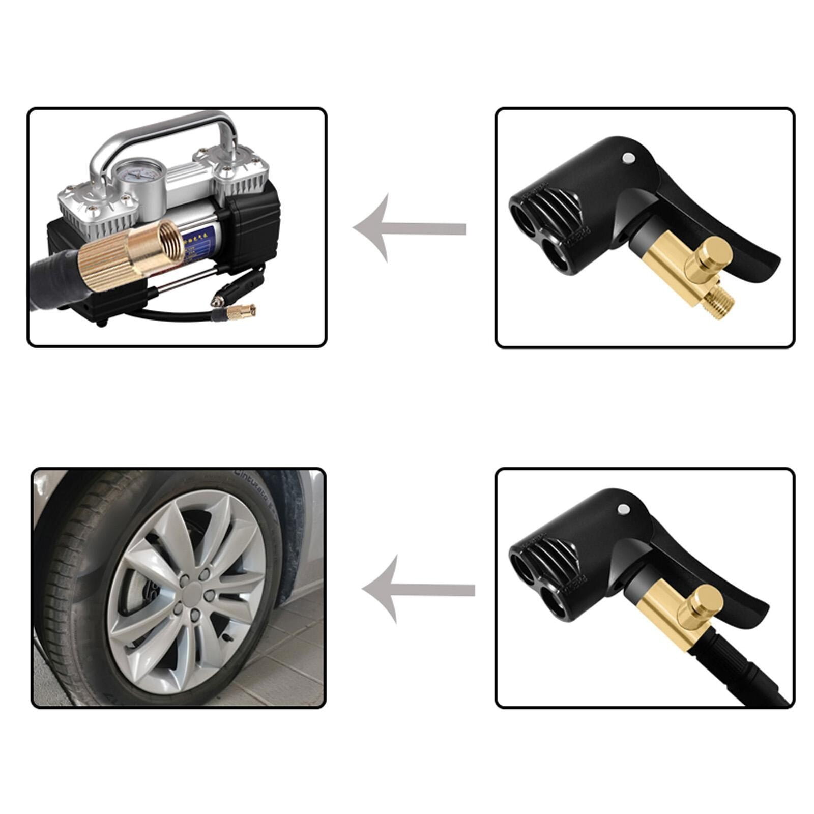 Air Pump Adapter Air Pump Valve 6Pcsｂicycle Bike Tyre Tube Replacement Presta Dual Head Air Pump Adapter Valve As Shown - Image 5