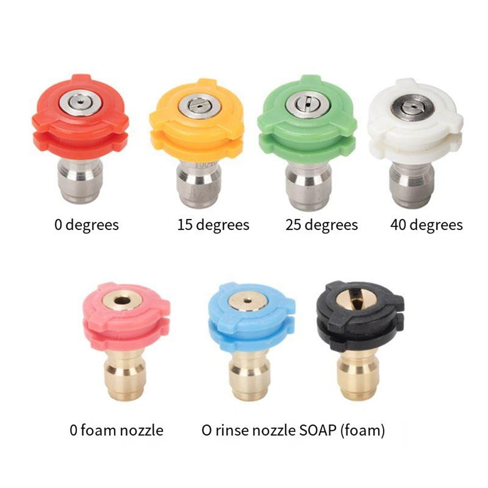 Car Washing Machine 1/4 Nozzle High Pressure Nozzle Fan-Shaped Quick Fittings 1.2 mm - Image 2