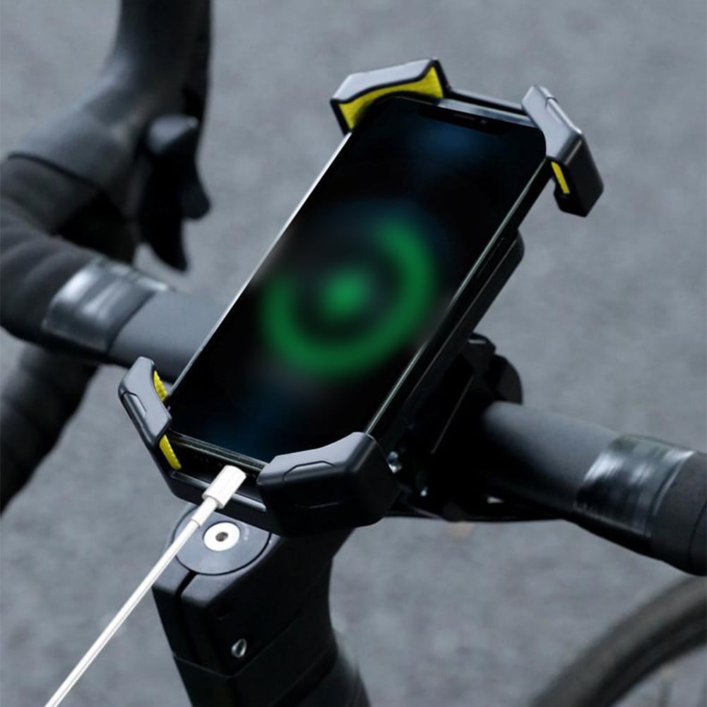 Adjustable Motorcycle Phone Holder With Silicone Protection For Secure Locking Green - Image 7