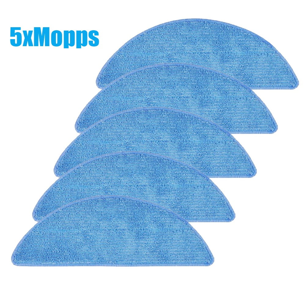 5Pcs Mop Cloth Mopping Cloths For Tesvor M1 S6 S4 Vacuum Cleaner Washable Replacement Mops Pad Sweeping Parts Sweeper Cleaning As Shown - Image 1