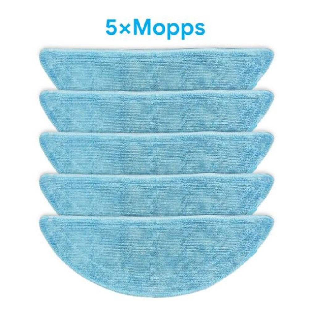 5Pcs Mop Cloth Mopping Cloths For Tesvor M1 S6 S4 Vacuum Cleaner Washable Replacement Mops Pad Sweeping Parts Sweeper Cleaning As Shown - Image 3