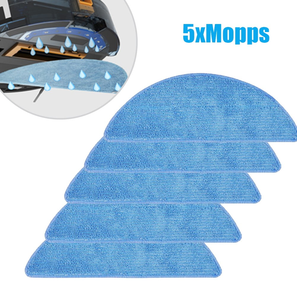 5Pcs Mop Cloth Mopping Cloths For Tesvor M1 S6 S4 Vacuum Cleaner Washable Replacement Mops Pad Sweeping Parts Sweeper Cleaning As Shown - Image 6