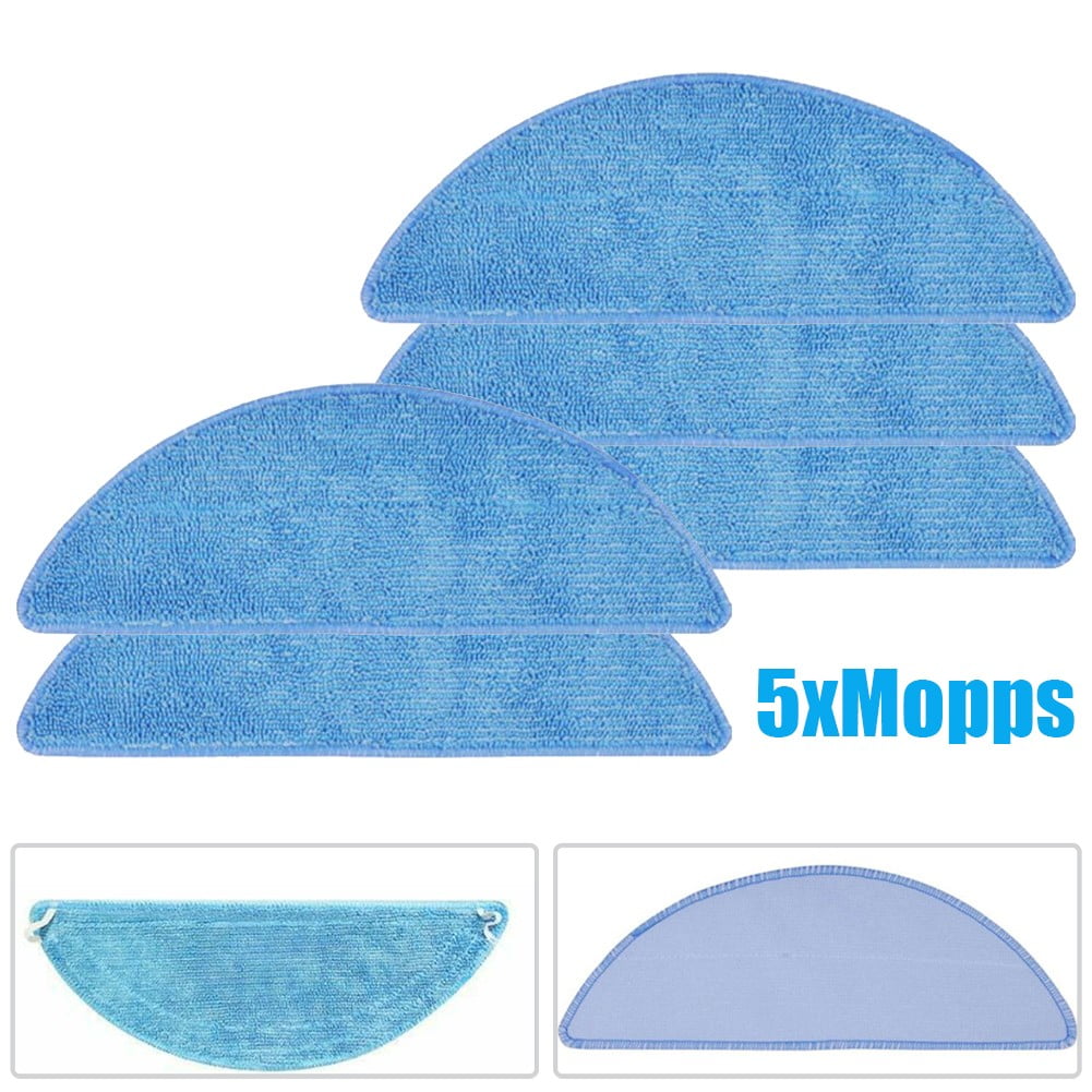 5Pcs Mop Cloth Mopping Cloths For Tesvor M1 S6 S4 Vacuum Cleaner Washable Replacement Mops Pad Sweeping Parts Sweeper Cleaning As Shown - Image 7