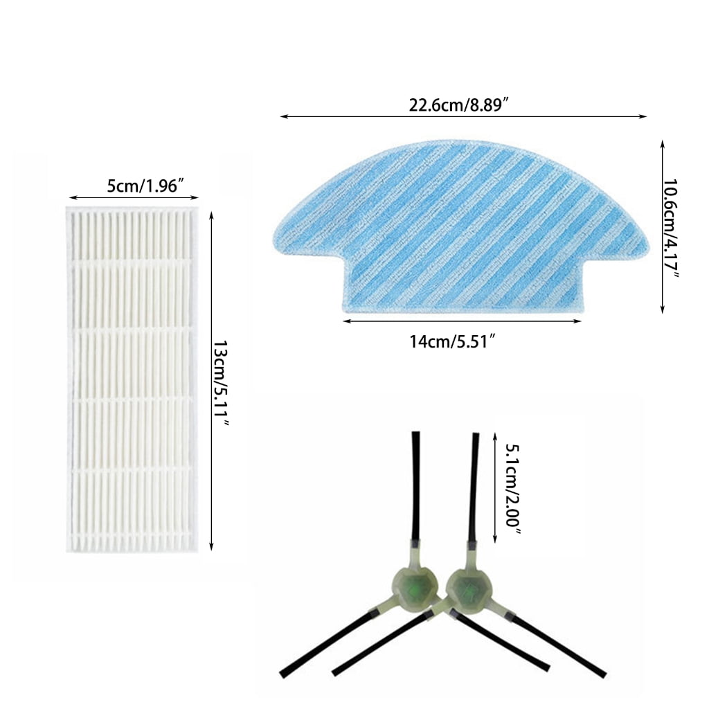 Side Brush Robot Vacuum Cleaner Accessories Robot Replacement Sweeper Tools Mop Pad Replacement Part Filters for Lefant - Image 2