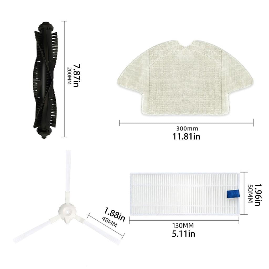 Side Brush Robot Vacuum Accessory Robot Replacement Sweeper Tools Mop Pad Replacement Part Filter for 360 - Image 4