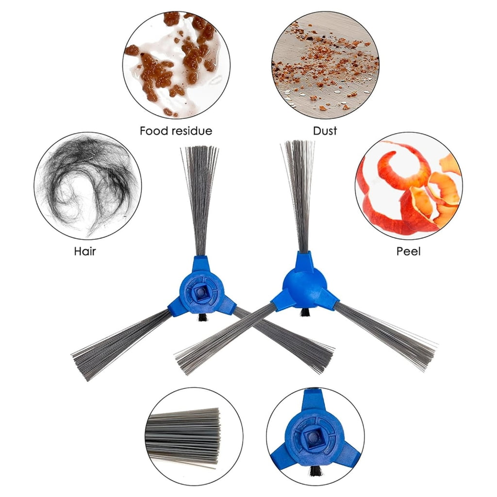 BQBQERT 10 Pack Replacement Side Brushes Tool Easy Installation Sweeper Part Suitable for 11S 30C Robot Vacuum - Image 6