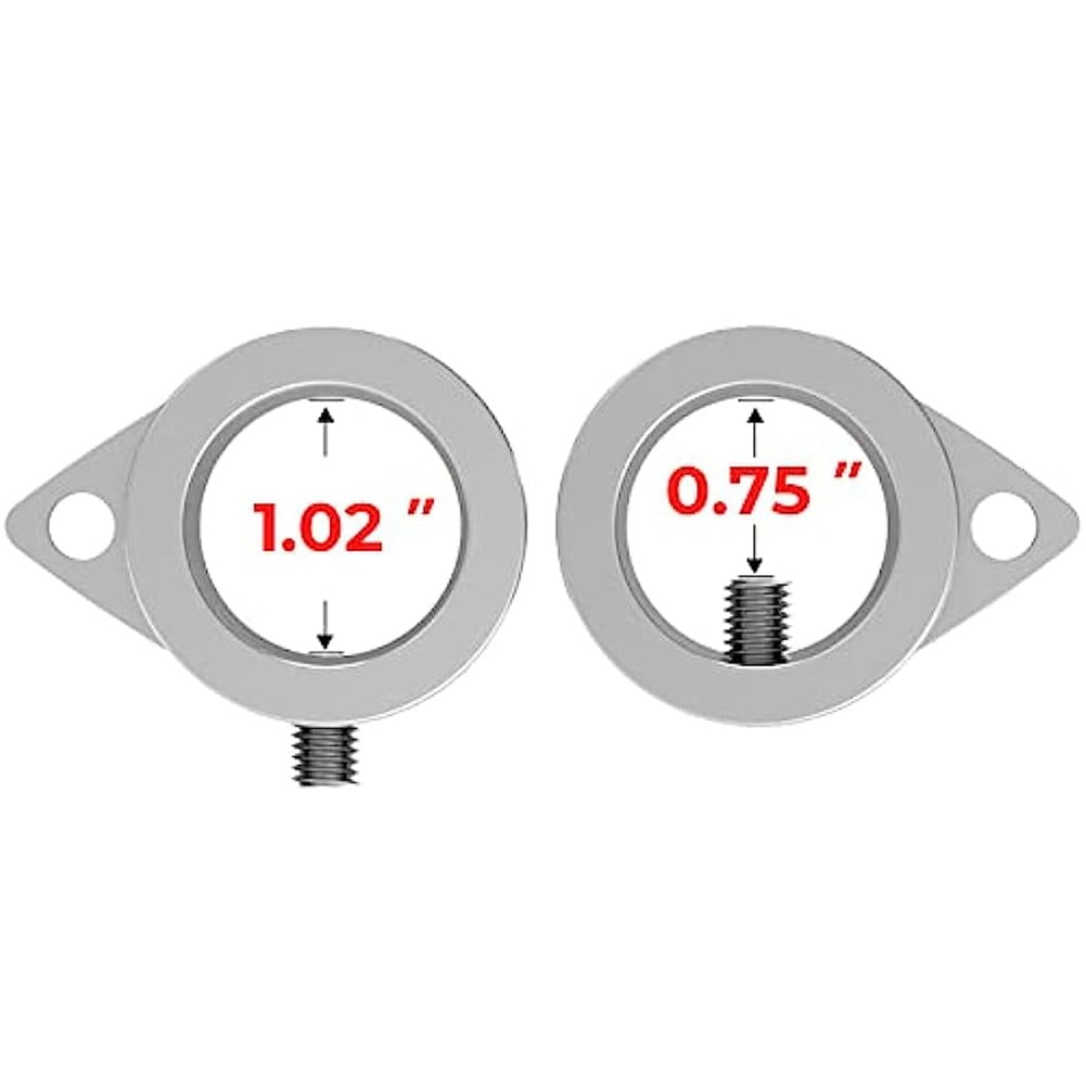 2pcs Flag Pole Ring Aluminum Alloy for 0.75-1 in Pole 360° Rotating Anti-Wrap - Image 8