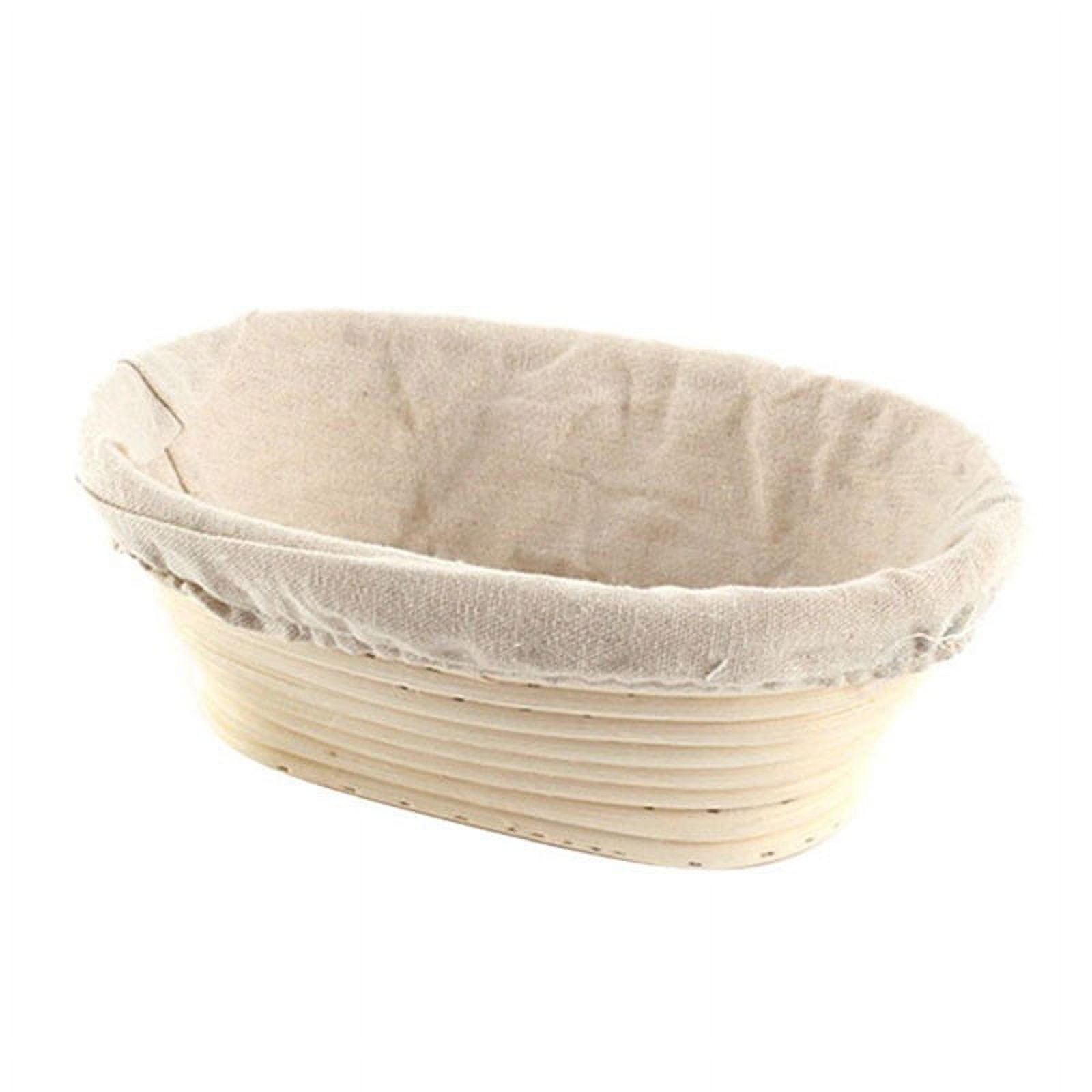 Lierteer Rattan Basket Bread Banneton Brotform Dough Proofing Proving Rattan Multi-Sizes 17*12*6 cm - Image 1