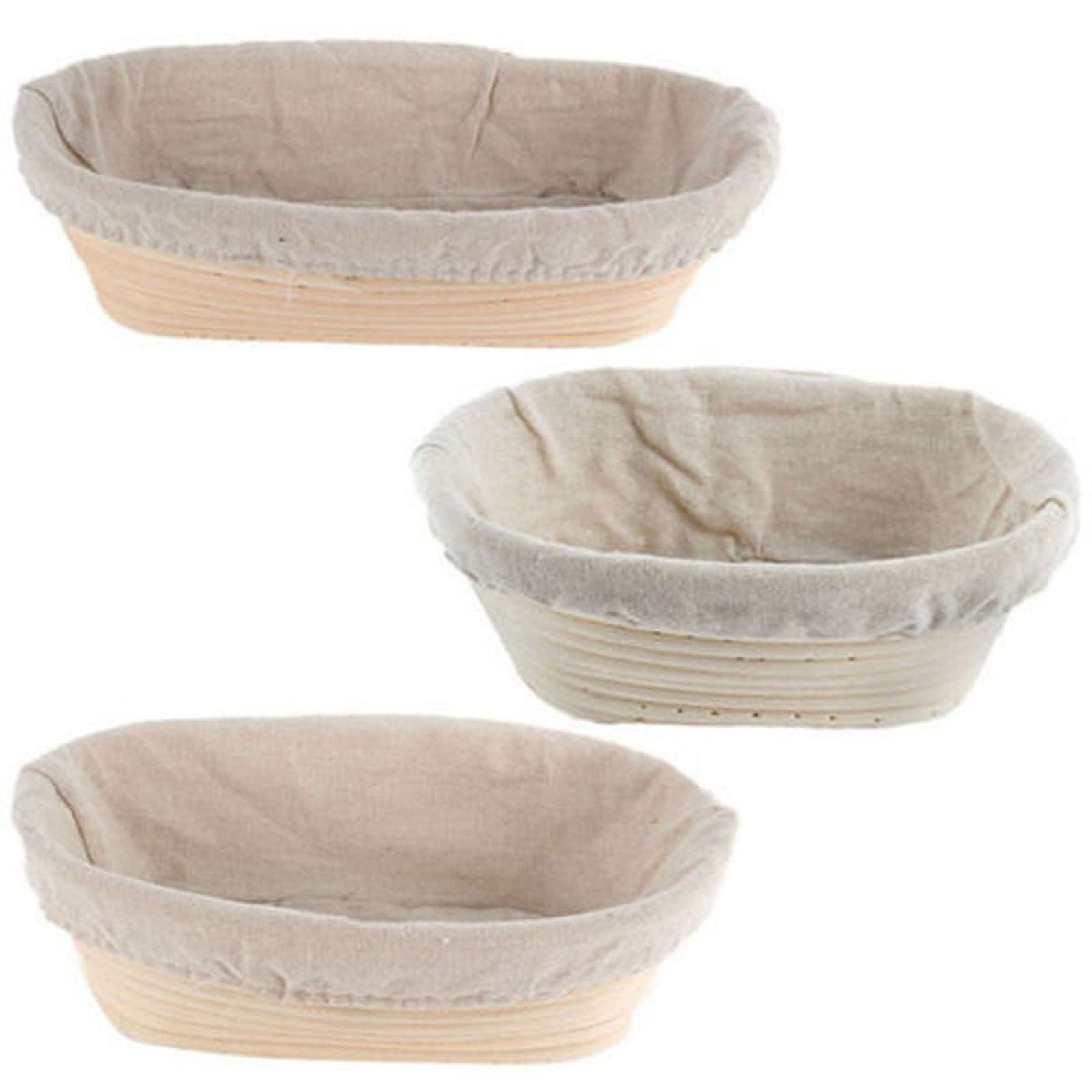 Lierteer Rattan Basket Bread Banneton Brotform Dough Proofing Proving Rattan Multi-Sizes 17*12*6 cm - Image 5