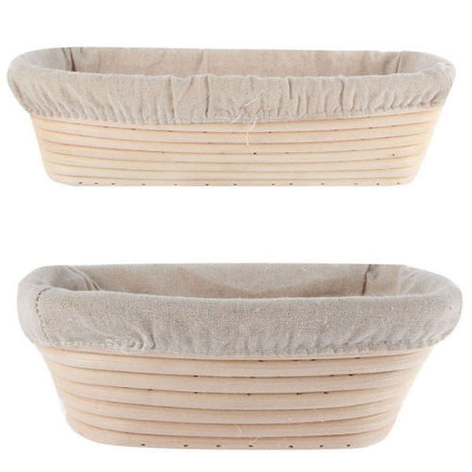 Lierteer Rattan Basket Bread Banneton Brotform Dough Proofing Proving Rattan Multi-Sizes 17*12*6 cm - Image 6