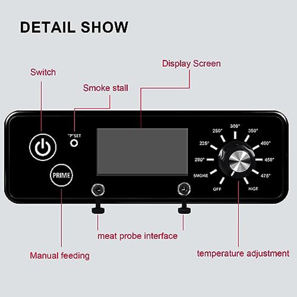 Temperature Controller for Pit Boss Grill/Smoker, Square Digital Thermostat Controller Board for PitBoss Grills with Display Adjustable Temperature 200°F-450°F, 120V 60Hz - Image 2