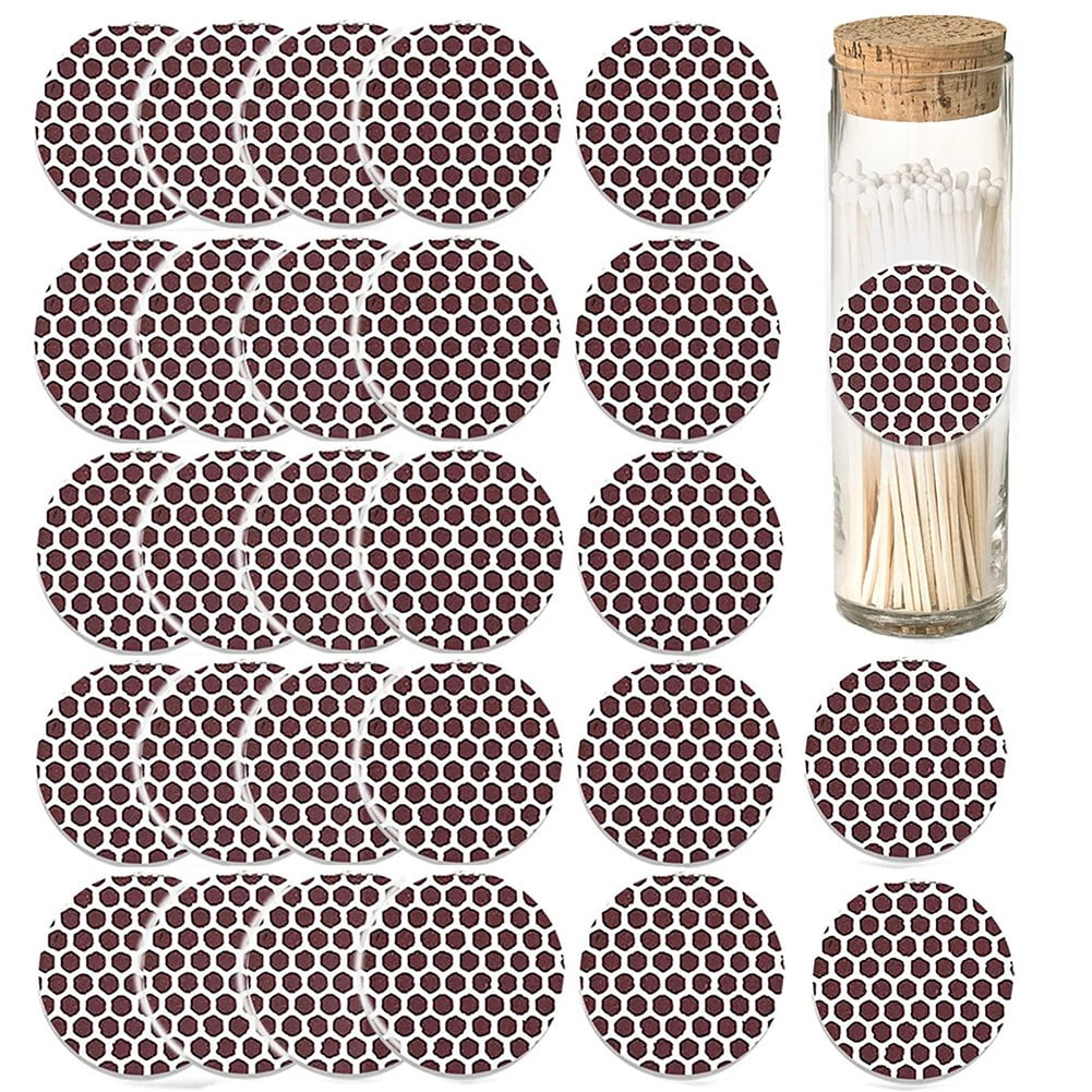 ALSLIAO Round Matches Sticker Strip Matchstick Paper Diy Striker Adhesive Accessories - Image 1