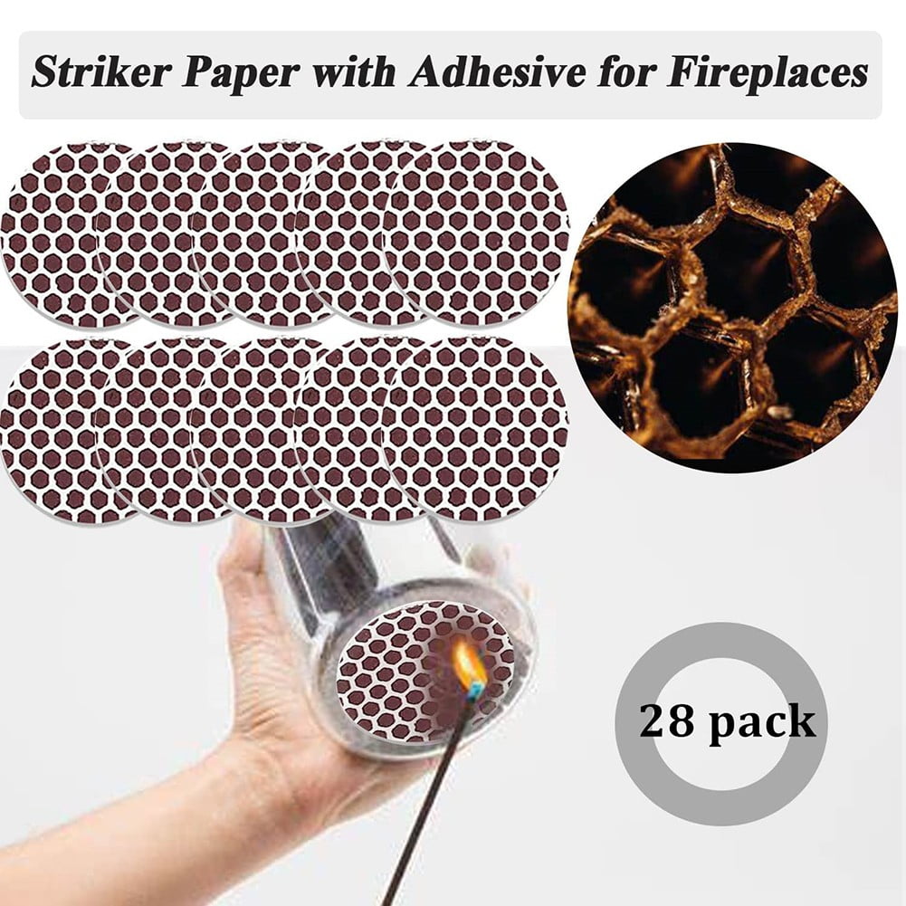 ALSLIAO Round Matches Sticker Strip Matchstick Paper Diy Striker Adhesive Accessories - Image 5